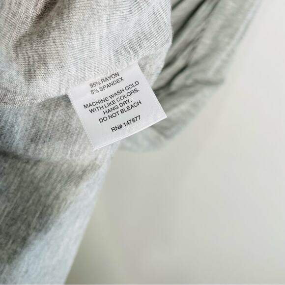 NWT The Line By K Ayme Gray Ruched Mock Neck Sleeveless Mini Dress XL - Picture 8 of 12